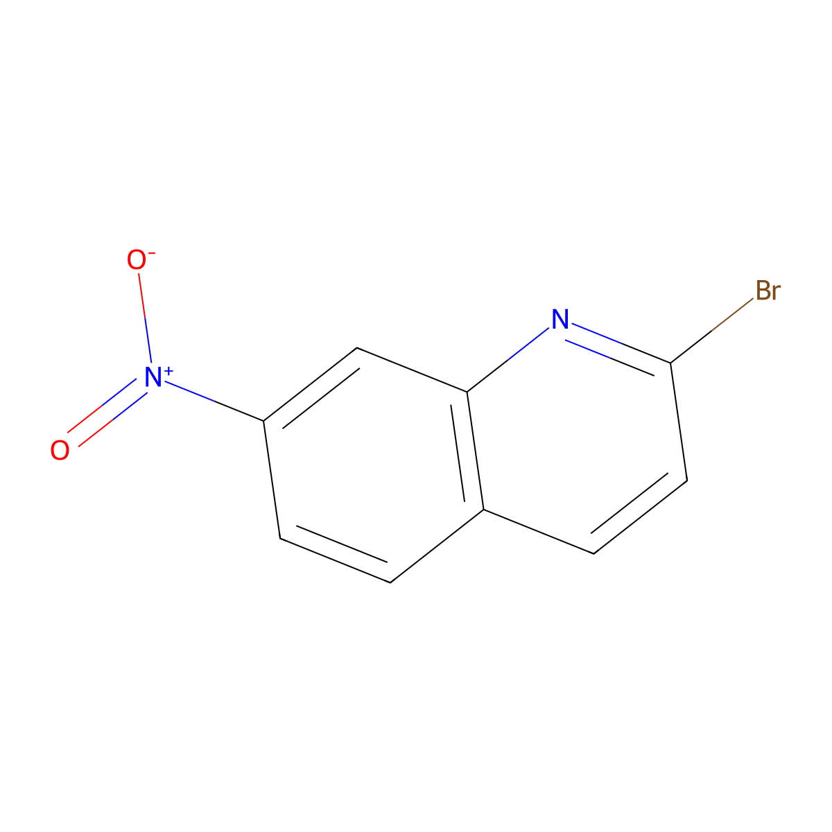 2-Bromo-7-nitroquinoline molecular structure, CAS 1822819-03-3