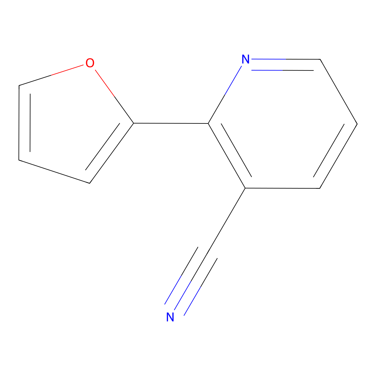 2-(Furan-2-yl)nicotinonitrile molecular structure, CAS 1822827-86-0