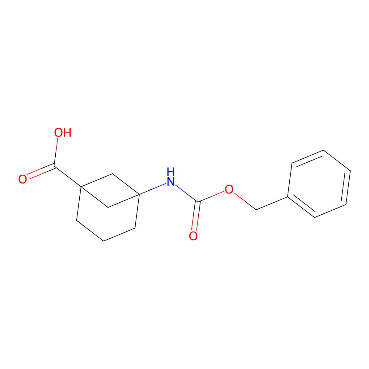 5-{[(Benzyloxy)carbonyl]amino}bicyclo[3.1.1]heptane-1-carboxylic acid molecular structure, CAS 1822836-08-7