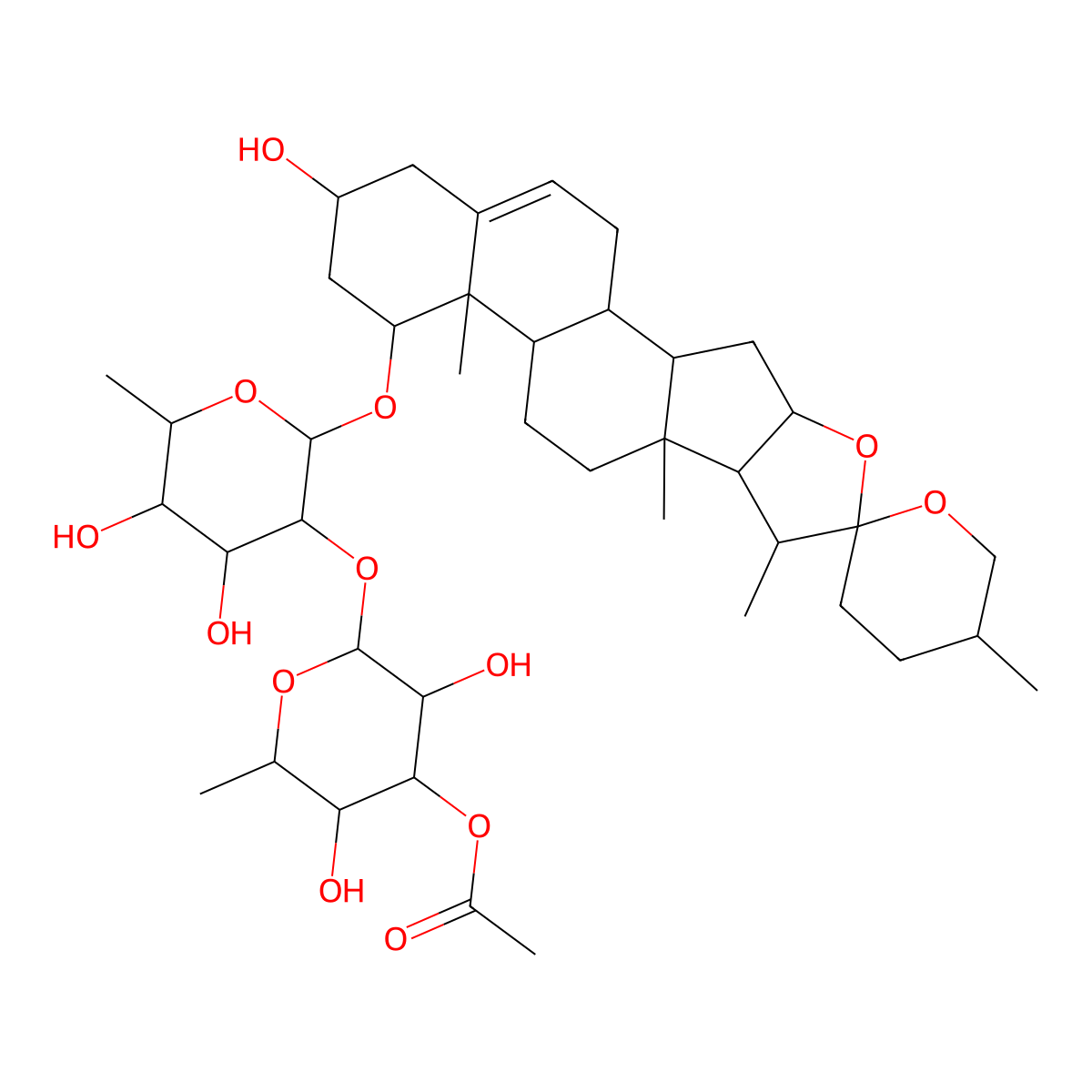 Lirioprolioside B molecular structure, CAS 182284-68-0