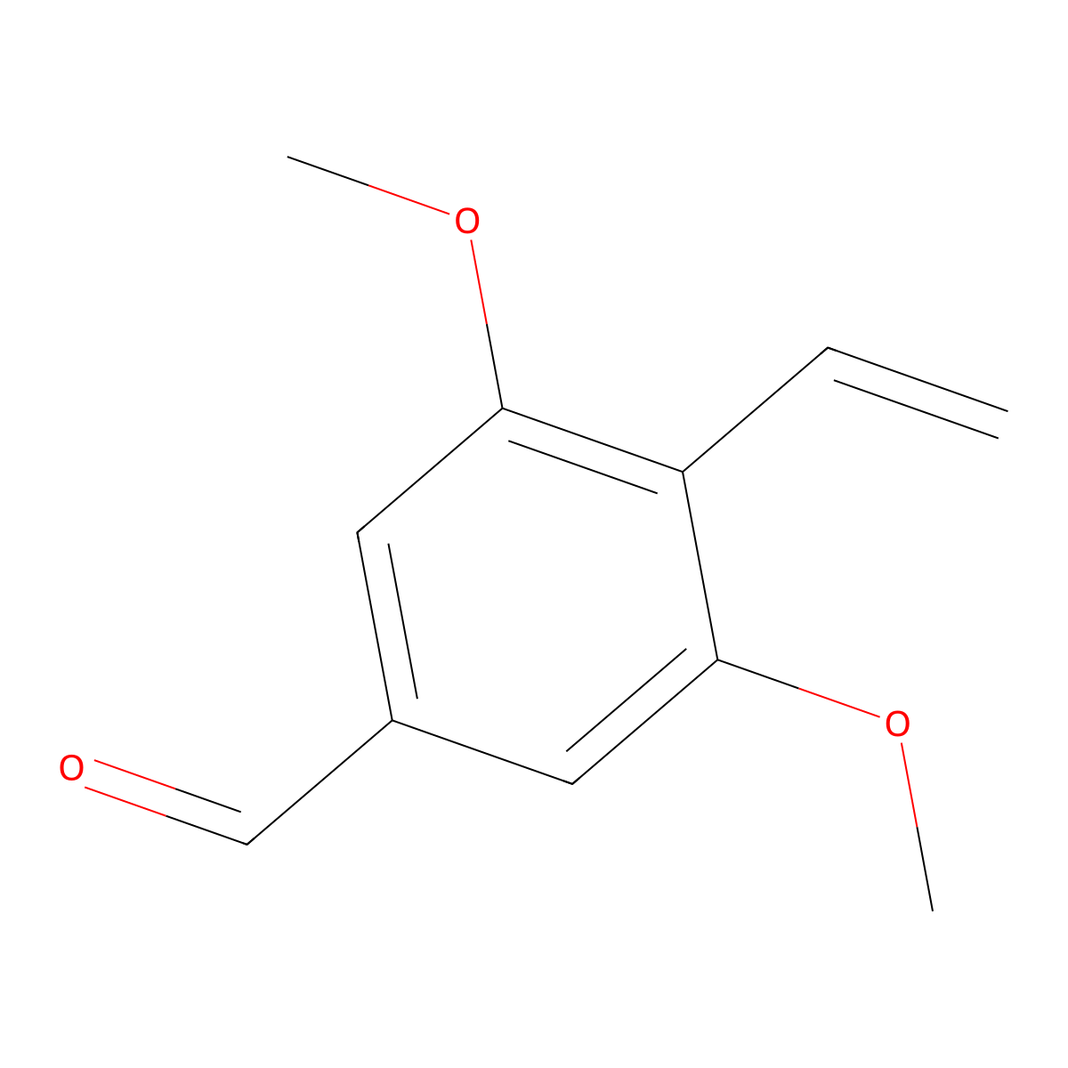 3,5-Dimethoxy-4-vinylbenzaldehyde molecular structure, CAS 1822848-23-6