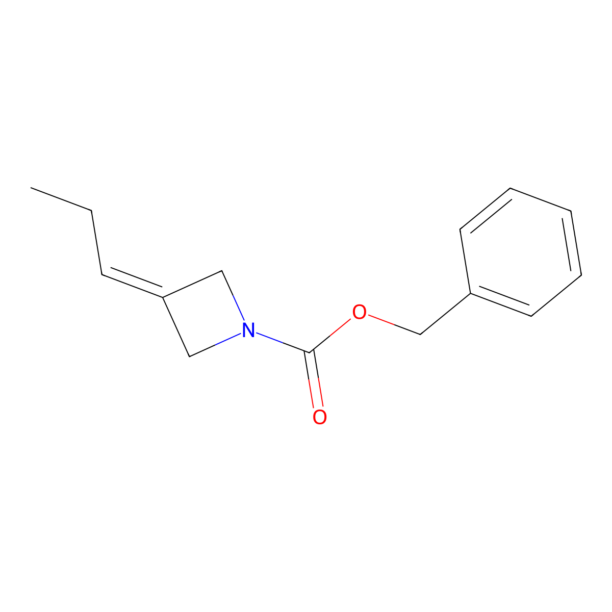 Benzyl 3-propylideneazetidine-1-carboxylate molecular structure, CAS 1822848-64-5