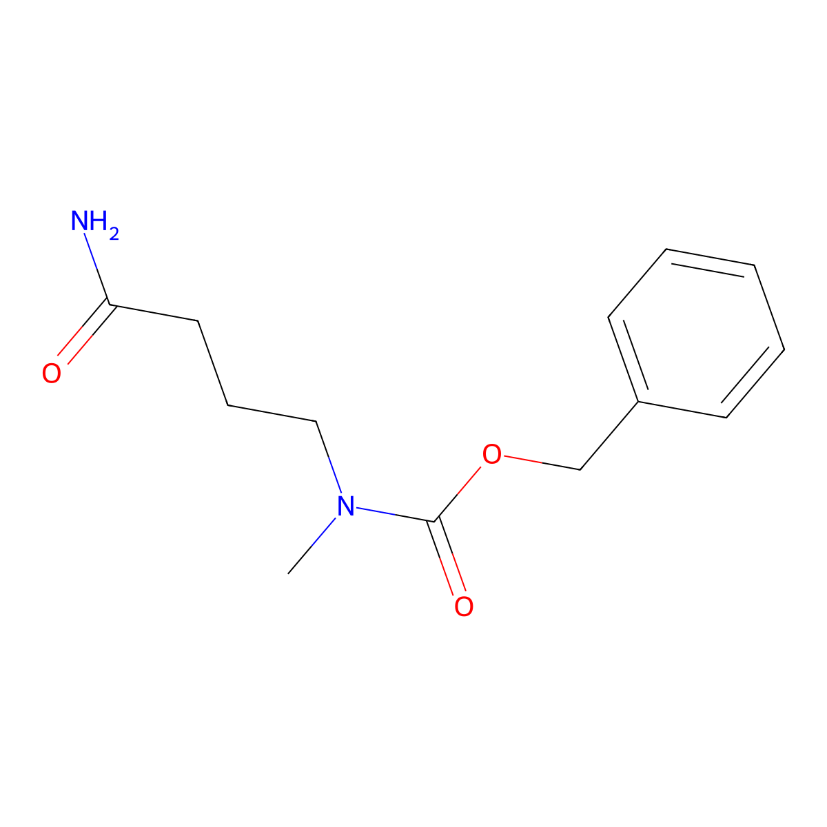 Benzyl 3-carbamoylpropylmethylcarbamate molecular structure, CAS 1822852-17-4