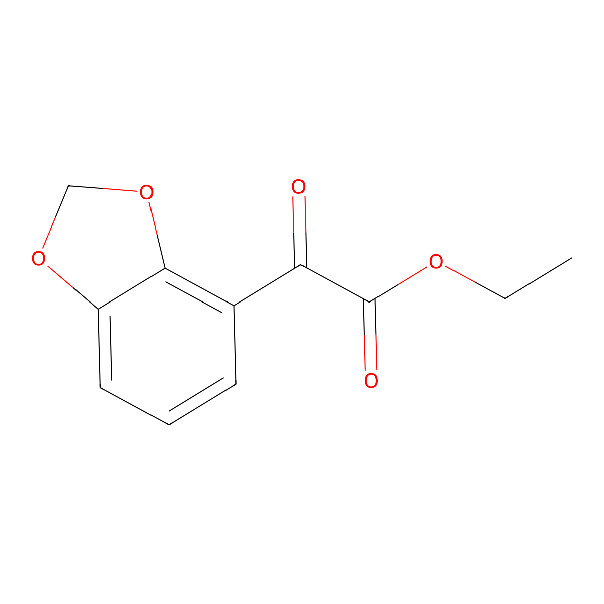 Ethyl 2-(benzo[d][1,3]dioxol-4-yl)-2-oxoacetate molecular structure, CAS 1822852-23-2