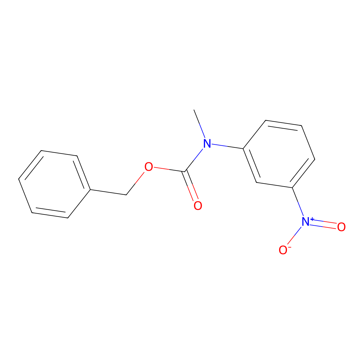 benzyl N-methyl-N-(3-nitrophenyl)carbamate molecular structure, CAS 1822852-34-5