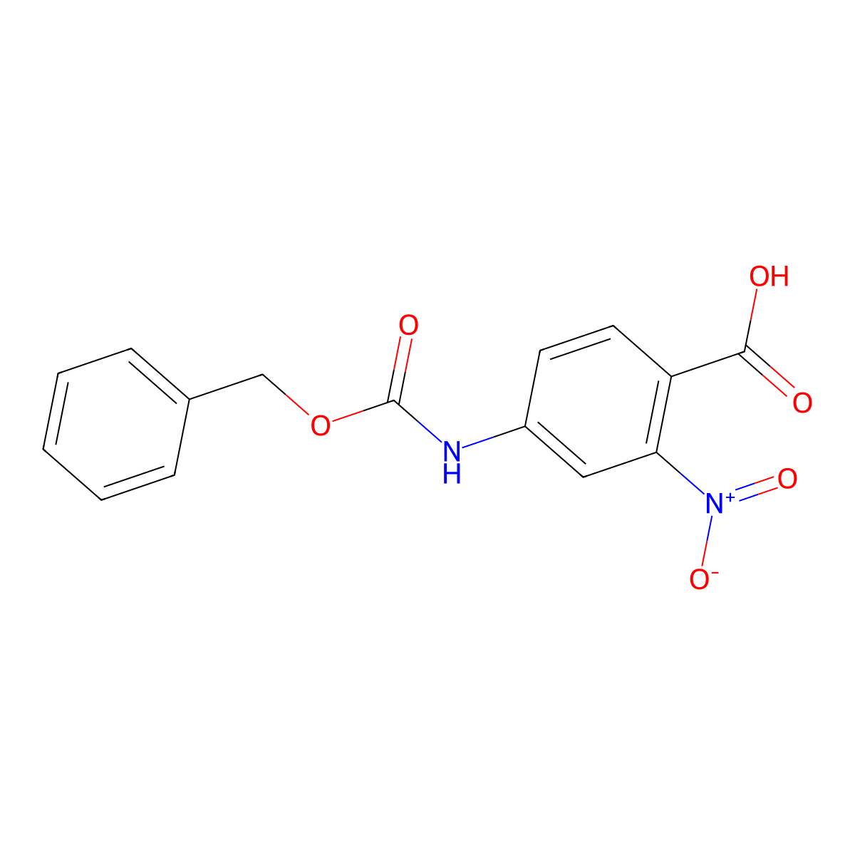 4-{[(Benzyloxy)carbonyl]amino}-2-nitrobenzoic acid molecular structure, CAS 1822870-95-0