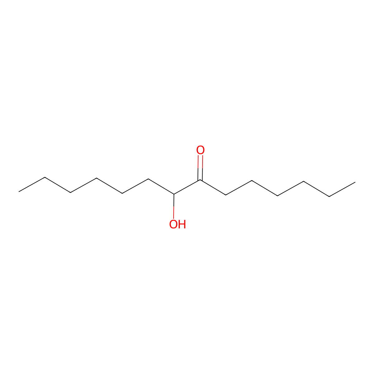 8-Hydroxytetradecan-7-one molecular structure, CAS 18229-17-9