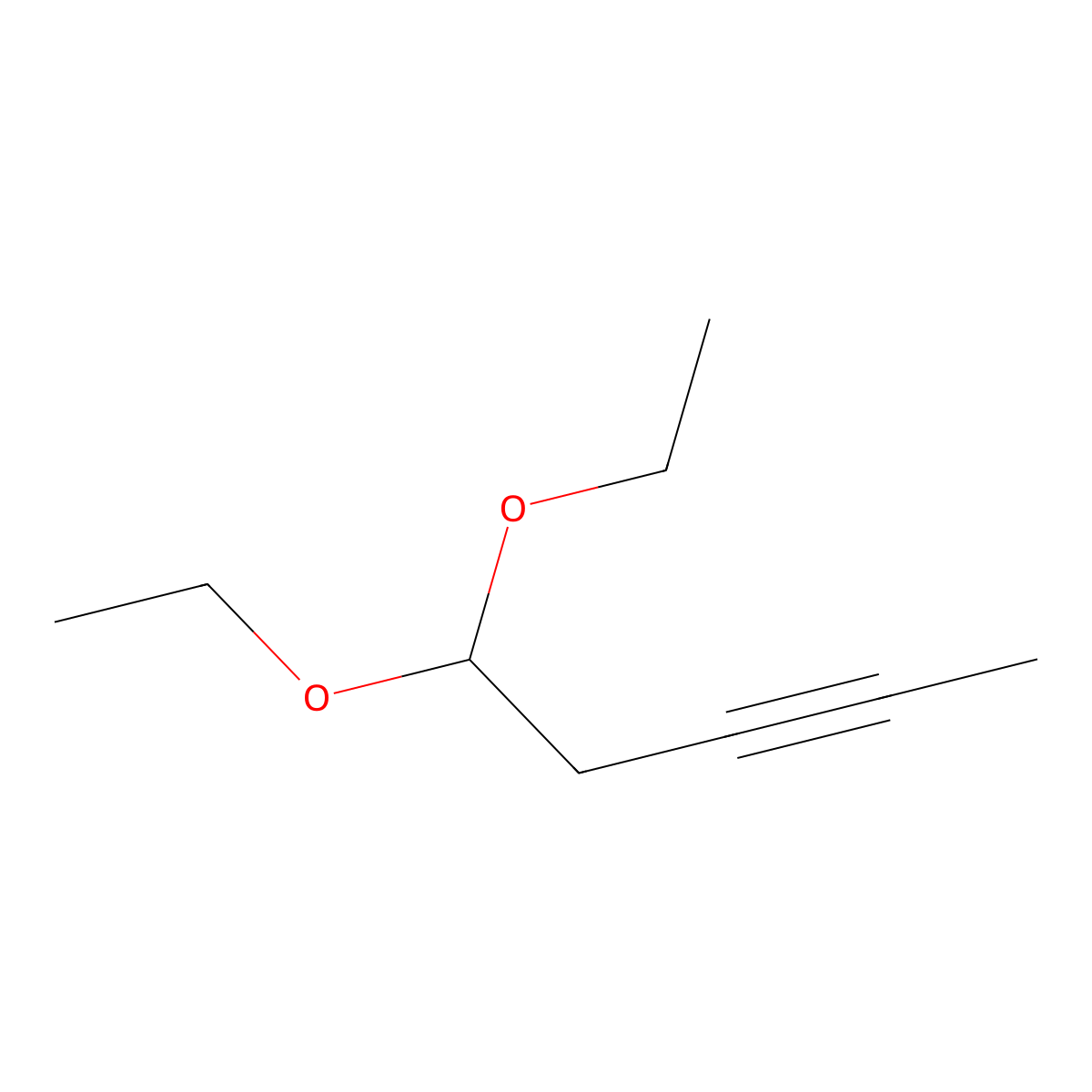 5,5-Diethoxypent-2-yne molecular structure, CAS 18229-86-2