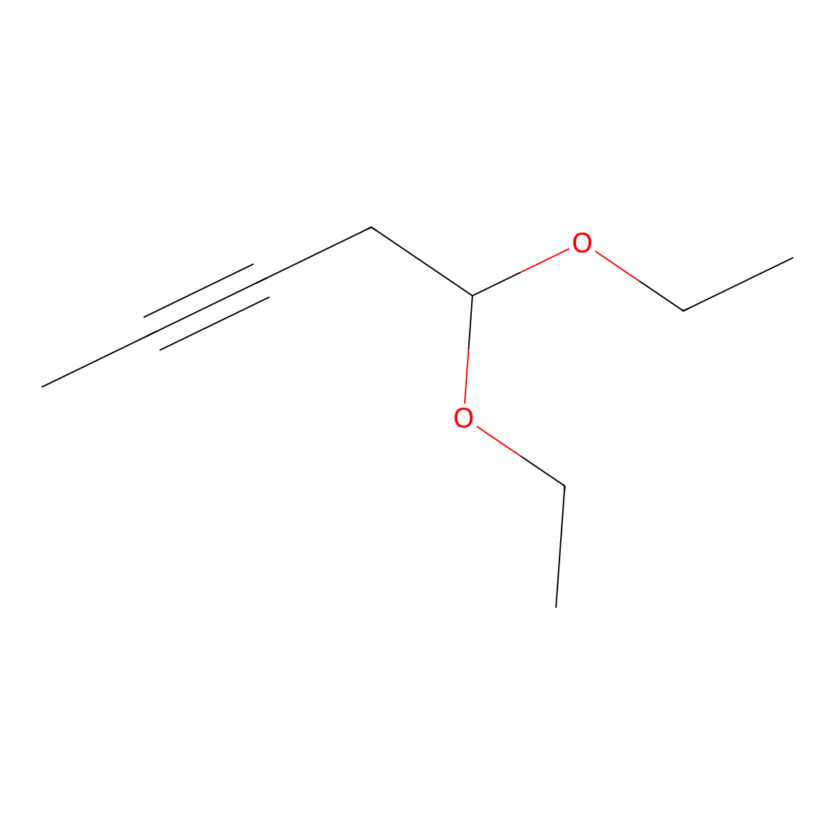 5,5-Diethoxypent-2-yne molecular structure, CAS 18229-86-2