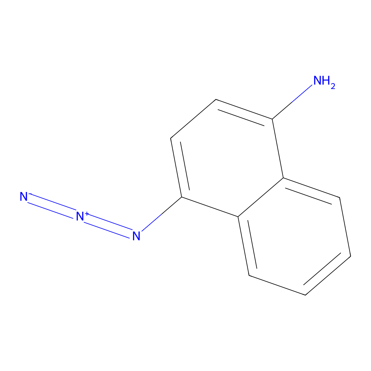 4-Azidonaphthalen-1-amine molecular structure, CAS 1822905-54-3