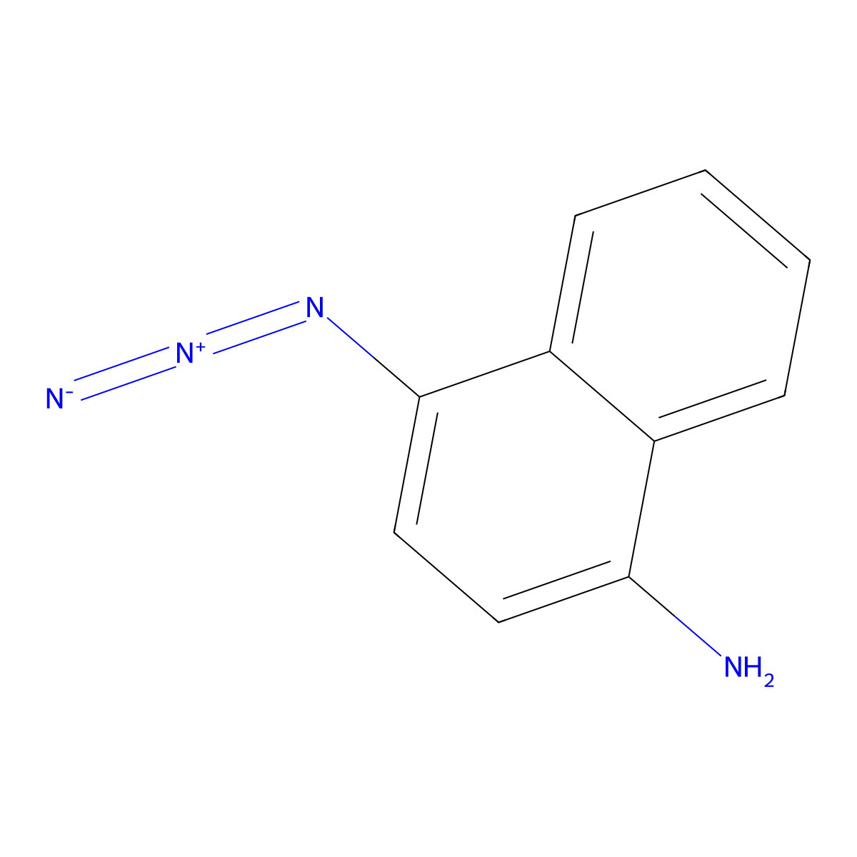 4-Azidonaphthalen-1-amine molecular structure, CAS 1822905-54-3