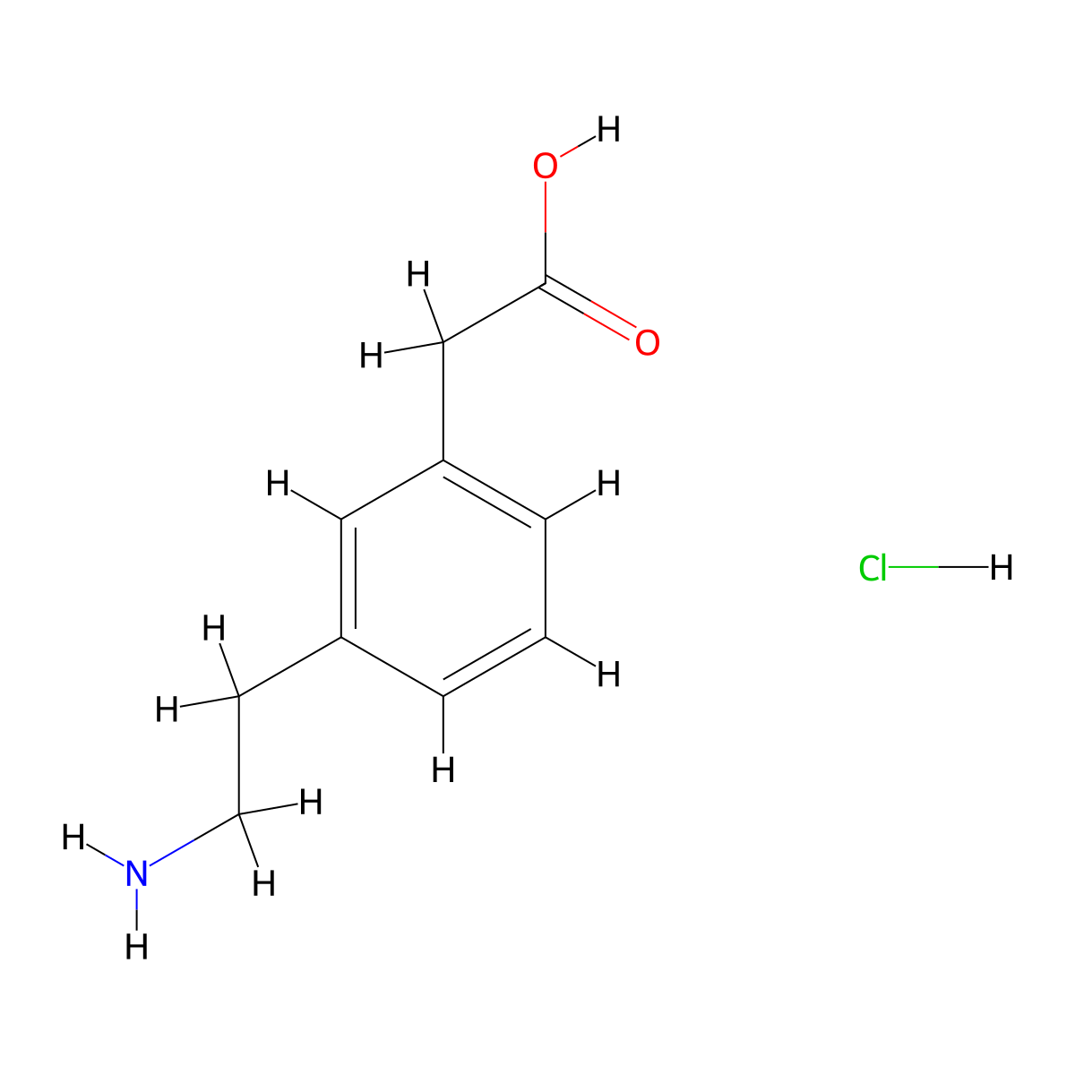 2-[3-(2-Aminoethyl)phenyl]acetic acid hydrochloride molecular structure, CAS 1822920-20-6