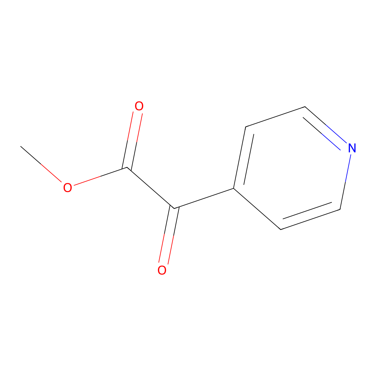 Methyl 2-oxo-2-(pyridin-4-yl)acetate molecular structure, CAS 1822965-63-8