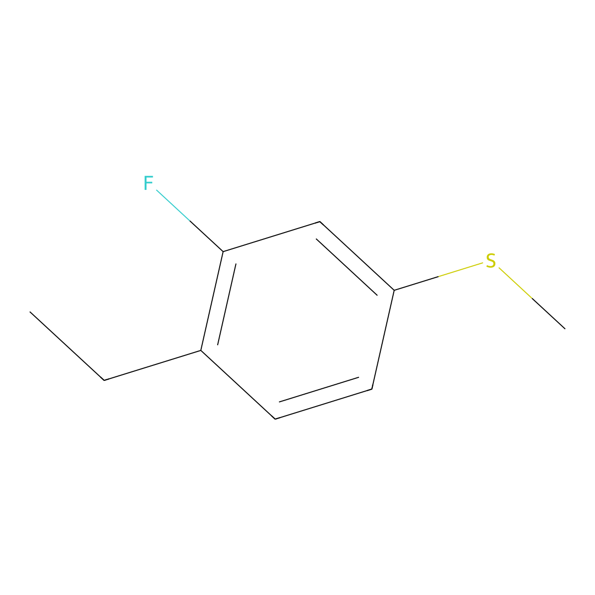 (4-Ethyl-3-fluorophenyl)(methyl)sulfane molecular structure, CAS 1822986-65-1