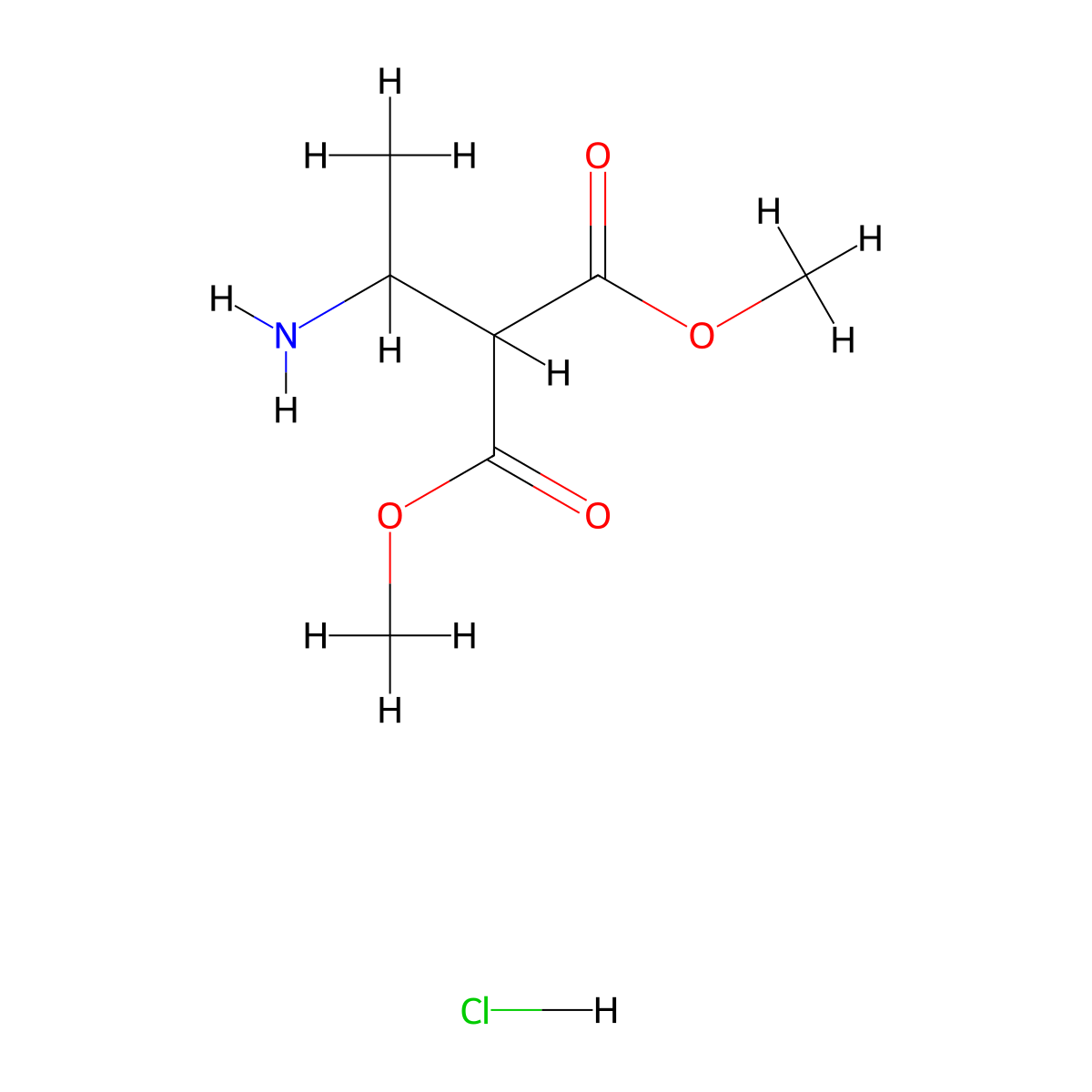 1,3-Dimethyl2-(1-aminoethyl)propanedioatehydrochloride molecular structure, CAS 1822986-87-7