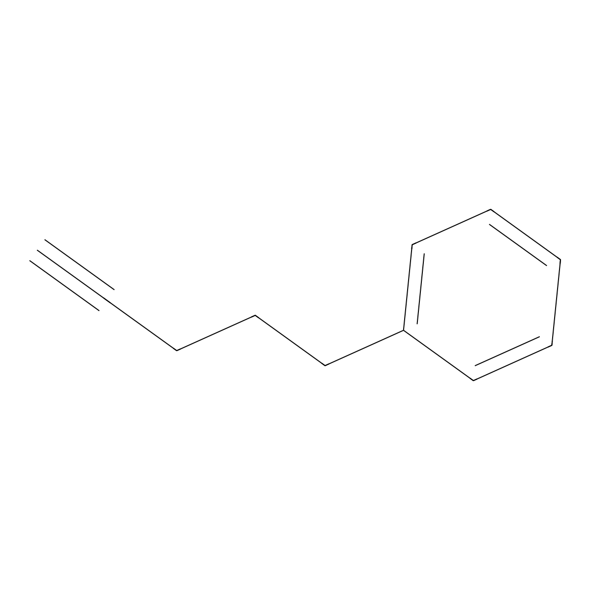 5-Phenyl-1-pentyne molecular structure, CAS 1823-14-9
