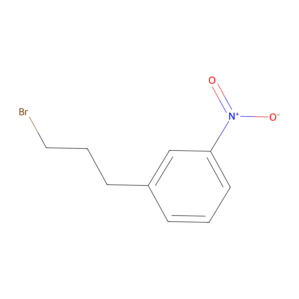 1-(3-Bromopropyl)-3-nitrobenzene molecular structure, CAS 1823-16-1
