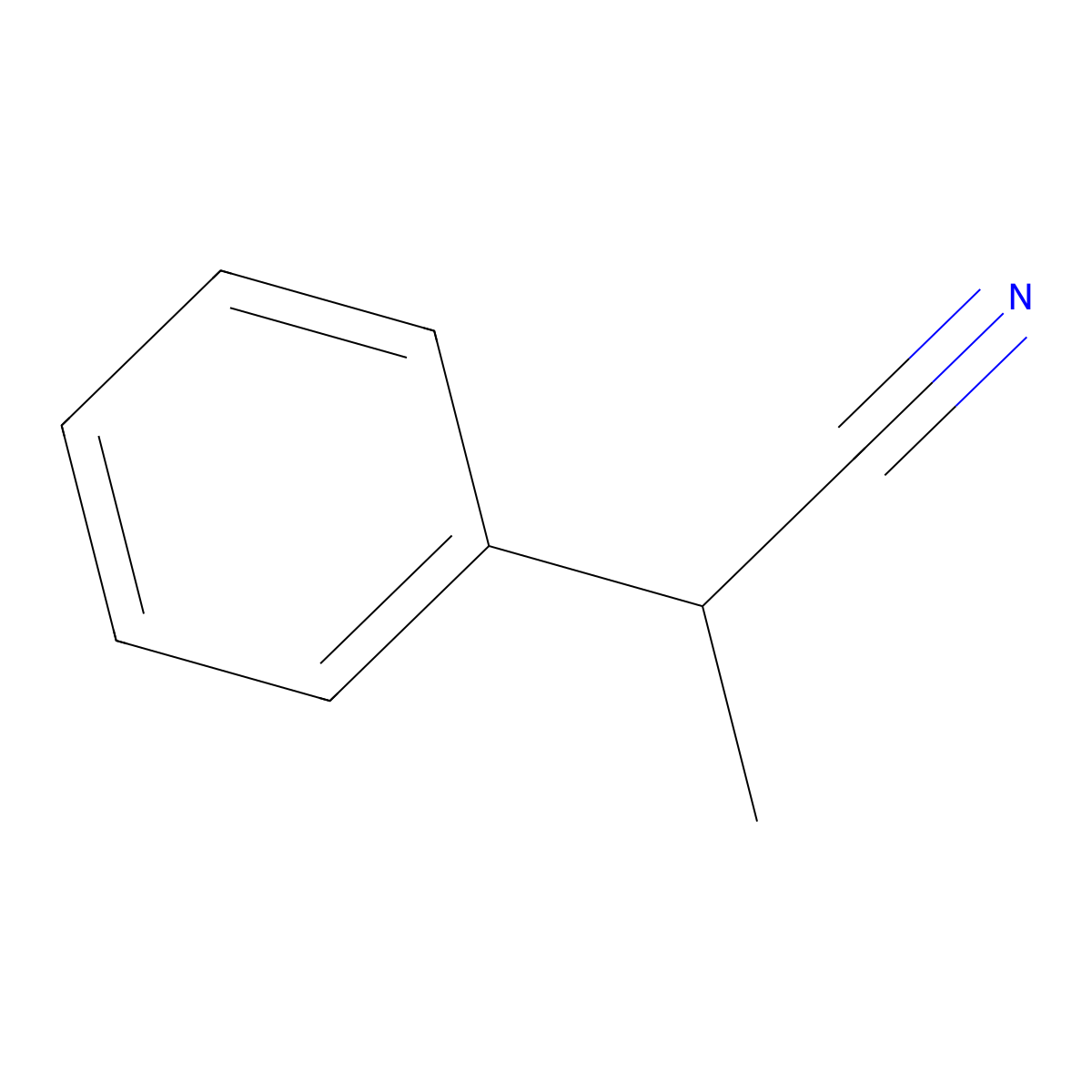 2-Phenylpropionitrile molecular structure, CAS 1823-91-2