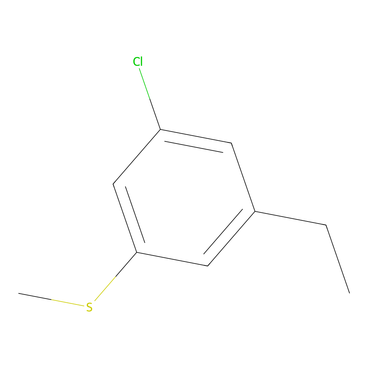 (3-Chloro-5-ethylphenyl)(methyl)sulfane molecular structure, CAS 1823024-44-7