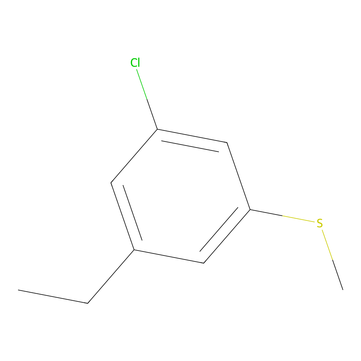 (3-Chloro-5-ethylphenyl)(methyl)sulfane molecular structure, CAS 1823024-44-7