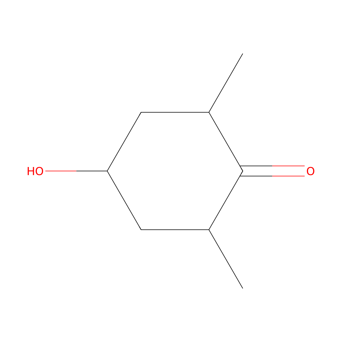 4-Hydroxy-2,6-dimethylcyclohexan-1-one molecular structure, CAS 1823028-57-4