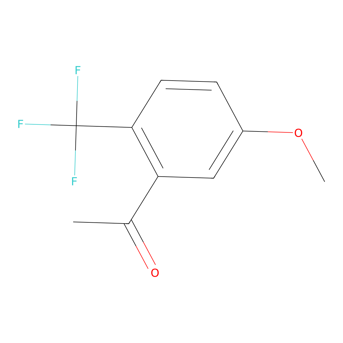 1-(5-Methoxy-2-(trifluoromethyl)phenyl)ethanone molecular structure, CAS 1823029-10-2