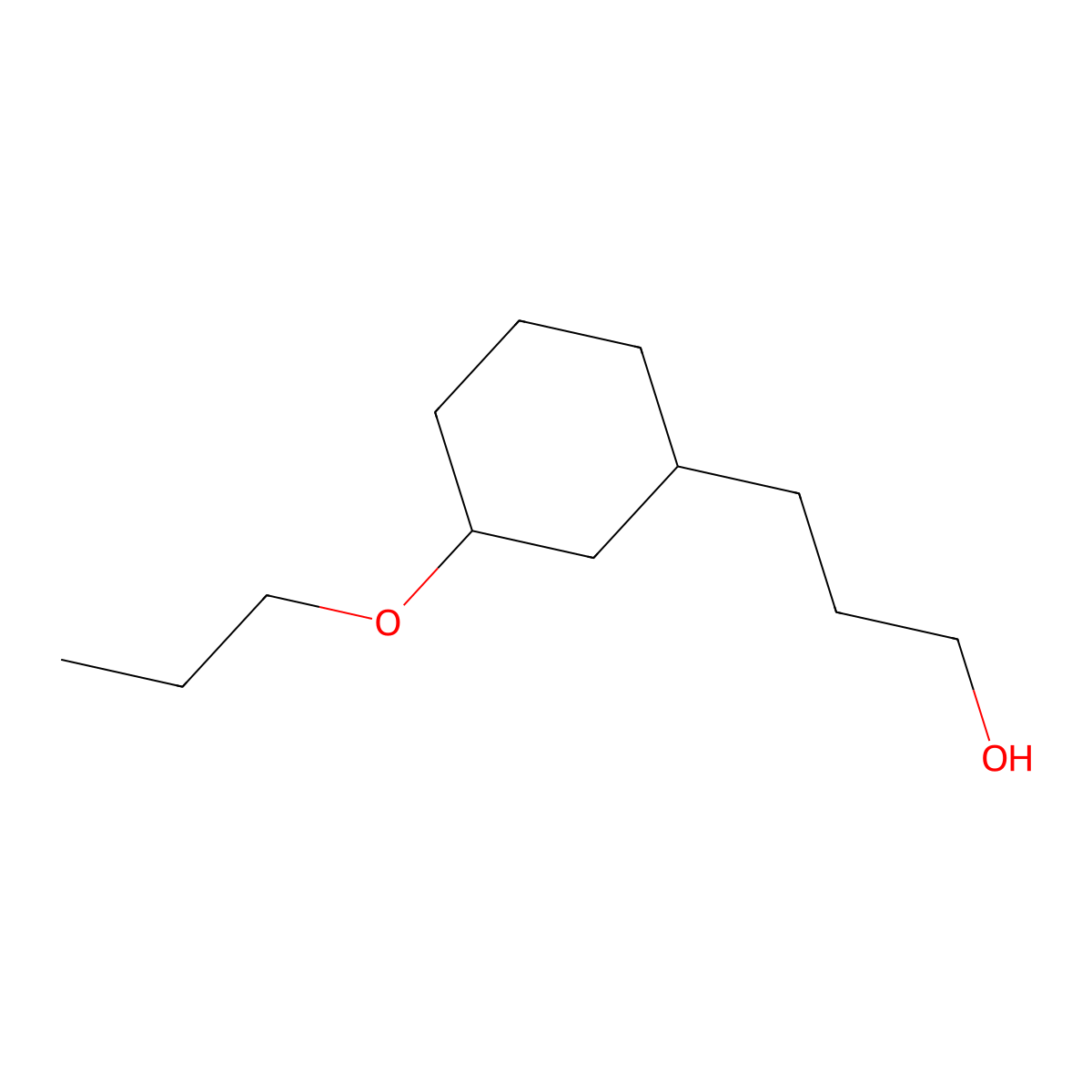 3-(3-Propoxycyclohexyl)propan-1-ol molecular structure, CAS 1823029-18-0