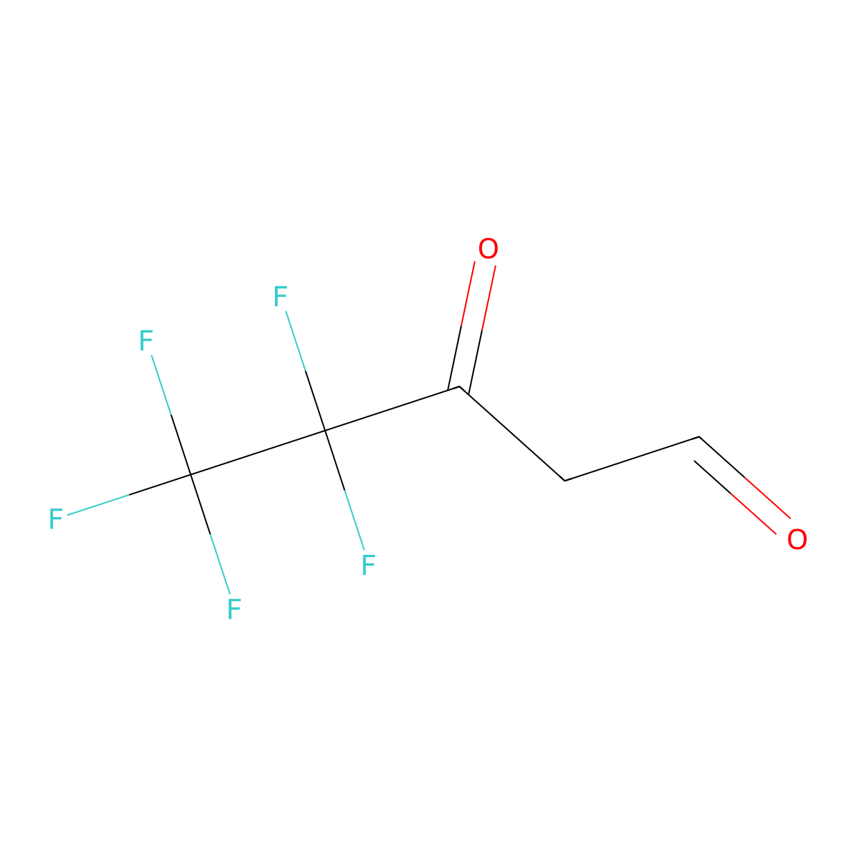 4,4,5,5,5-Pentafluoro-3-oxopentanal molecular structure, CAS 1823033-26-6