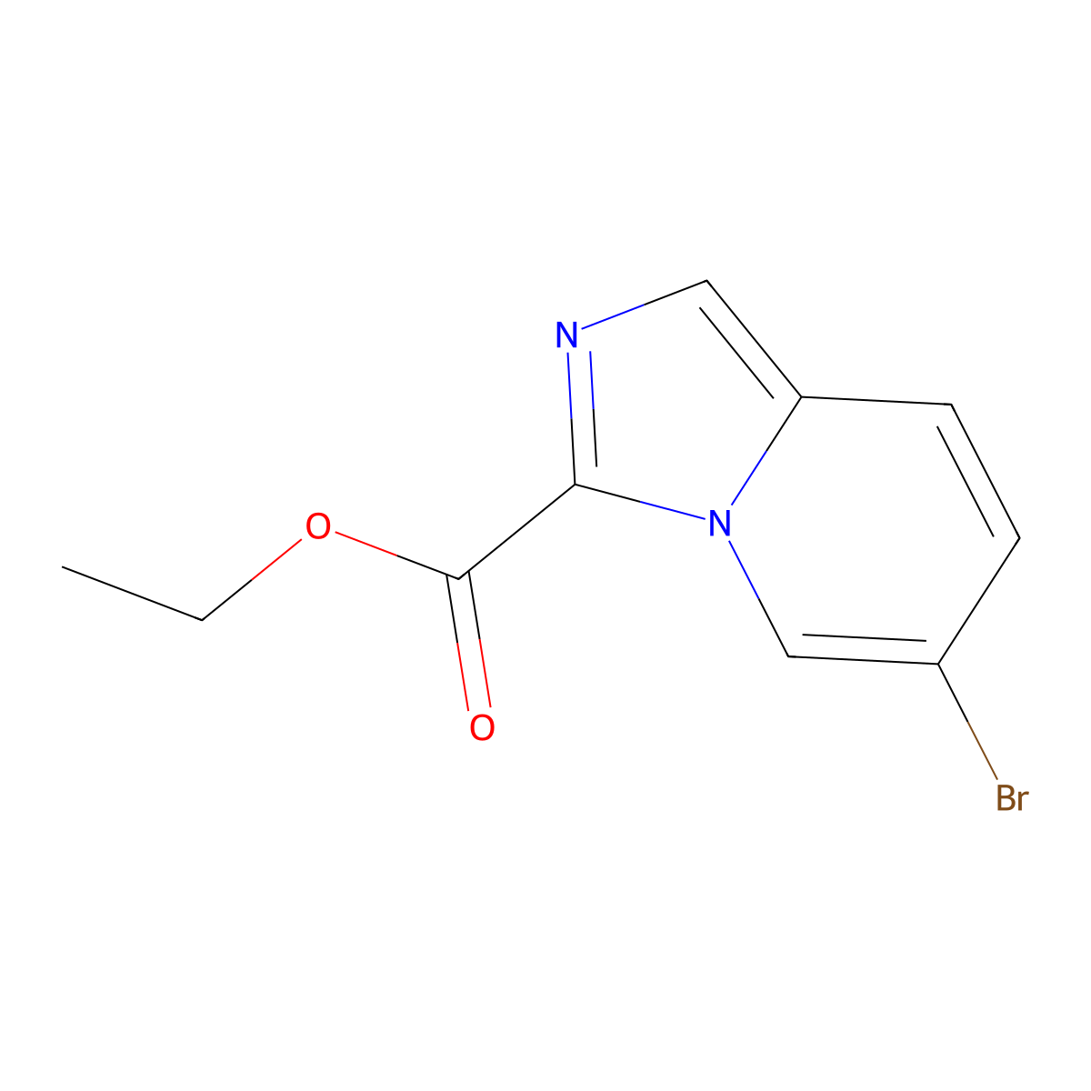 Ethyl 6-Bromoimidazo[1,5-a]pyridine-3-carboxylate molecular structure, CAS 1823040-49-8