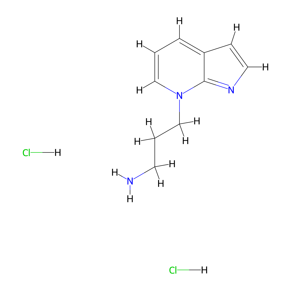 [3-(7H-pyrrolo[2,3-b]pyridin-7-yl)propyl]amine dihydrochloride molecular structure, CAS 1823044-68-3