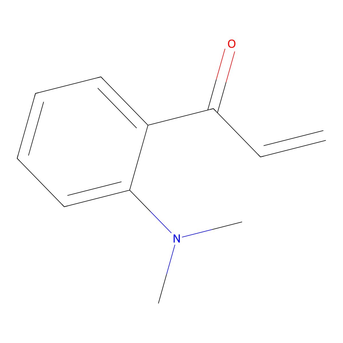 1-[2-(Dimethylamino)phenyl]prop-2-en-1-one molecular structure, CAS 1823046-55-4