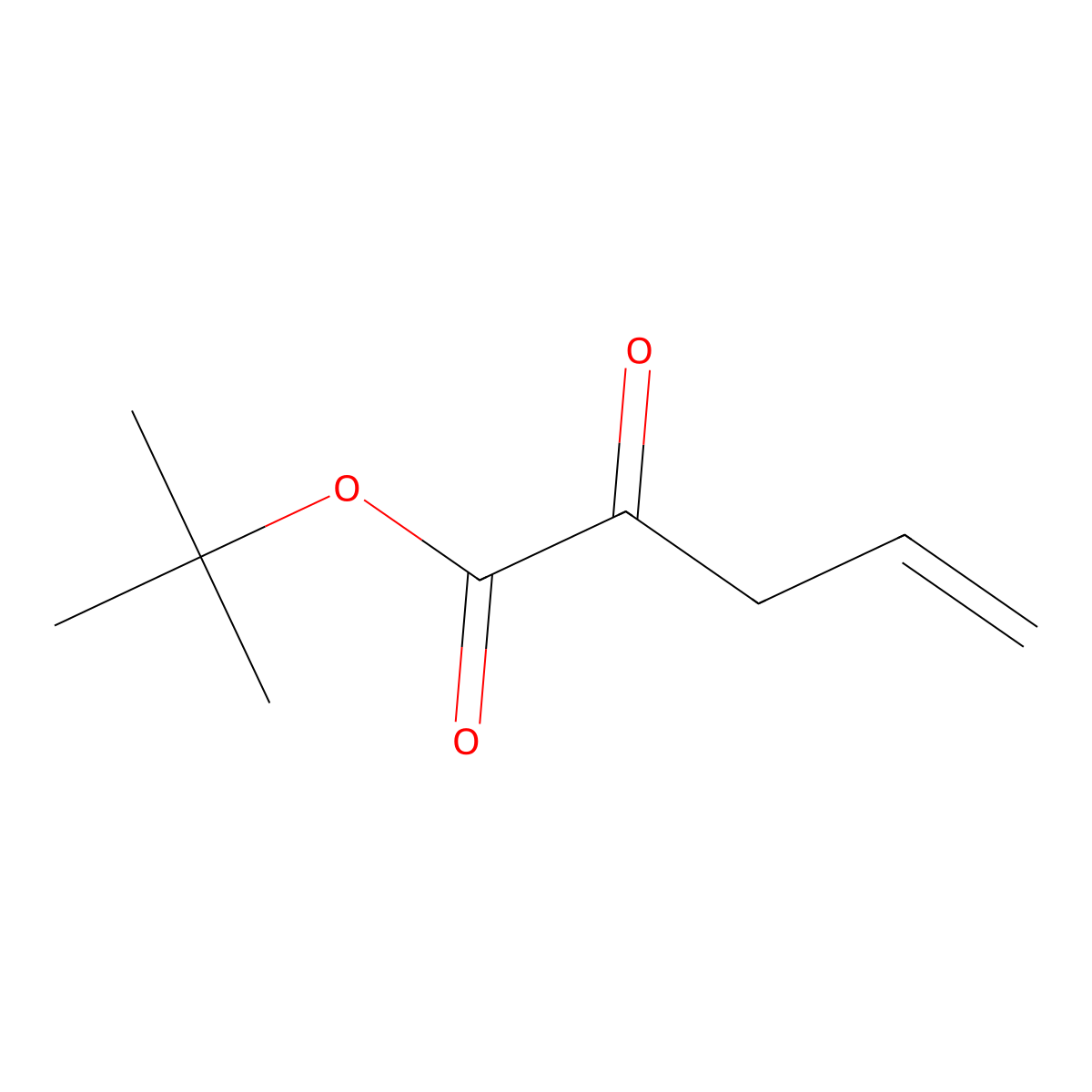 tert-Butyl 2-oxopent-4-enoate molecular structure, CAS 1823047-74-0