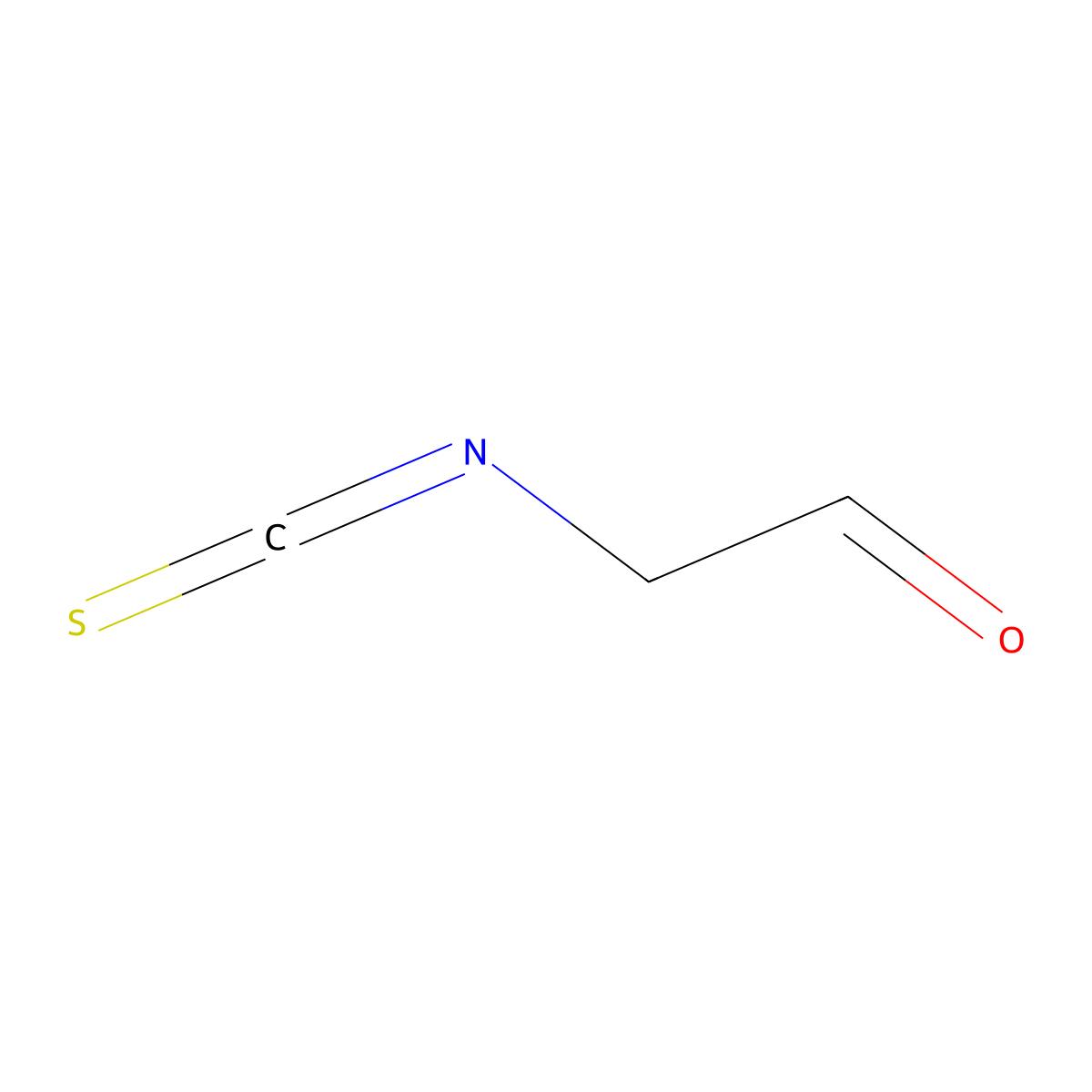 2-Isothiocyanatoacetaldehyde molecular structure, CAS 1823047-89-7