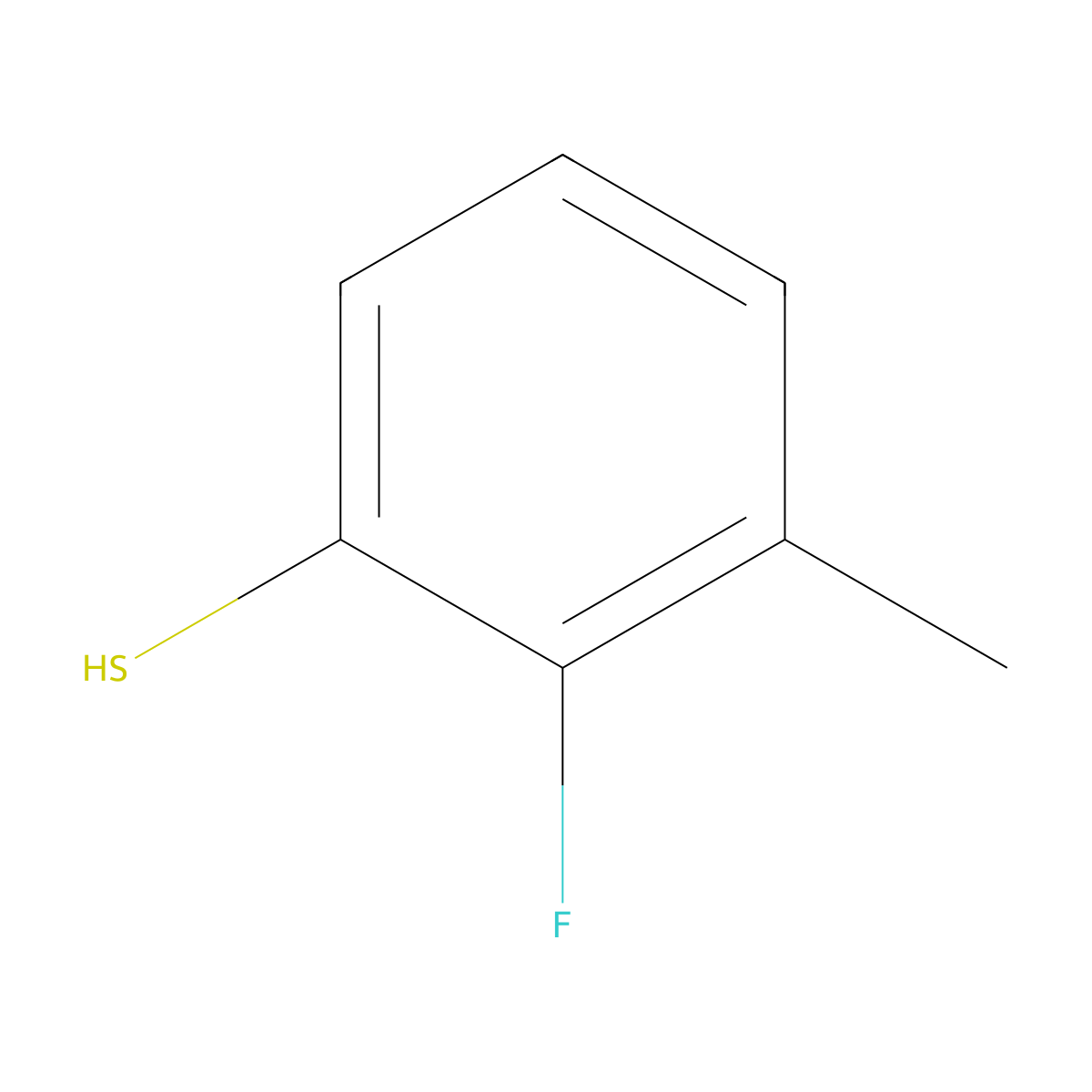 2-Fluoro-3-methylbenzenethiol molecular structure, CAS 1823052-76-1