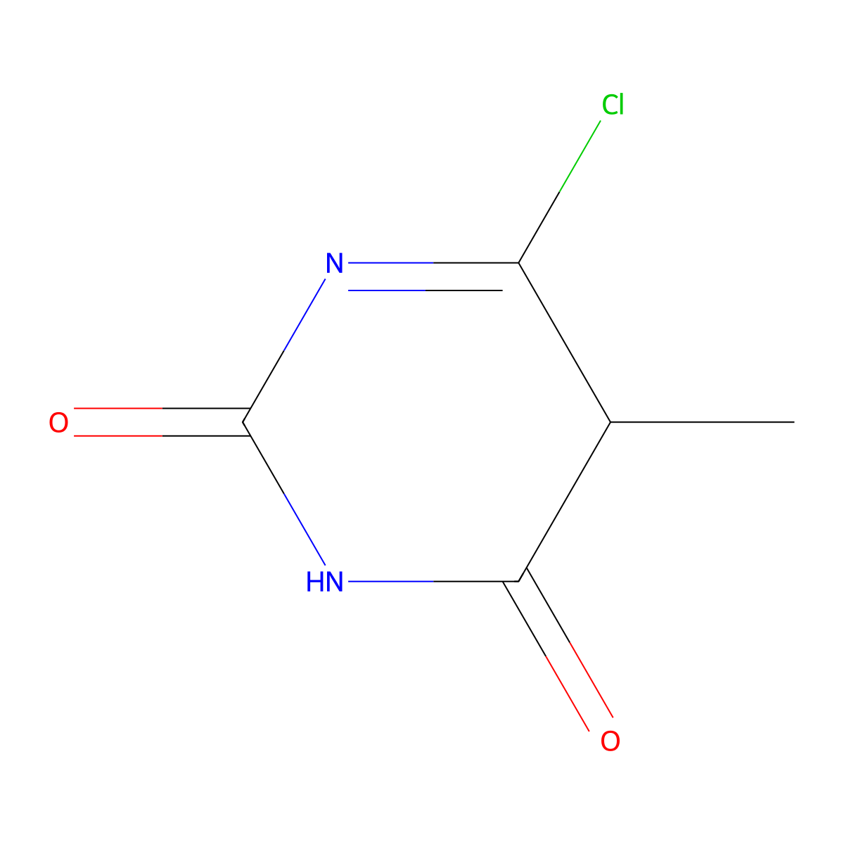 6-chloro-5-methylpyrimidine-2,4(3H,5H)-dione molecular structure, CAS 1823060-26-9