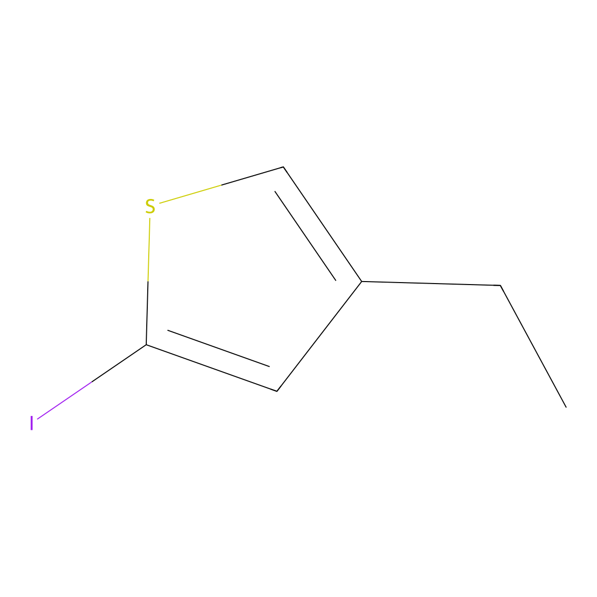 4-Ethyl-2-iodothiophene molecular structure, CAS 1823063-51-9