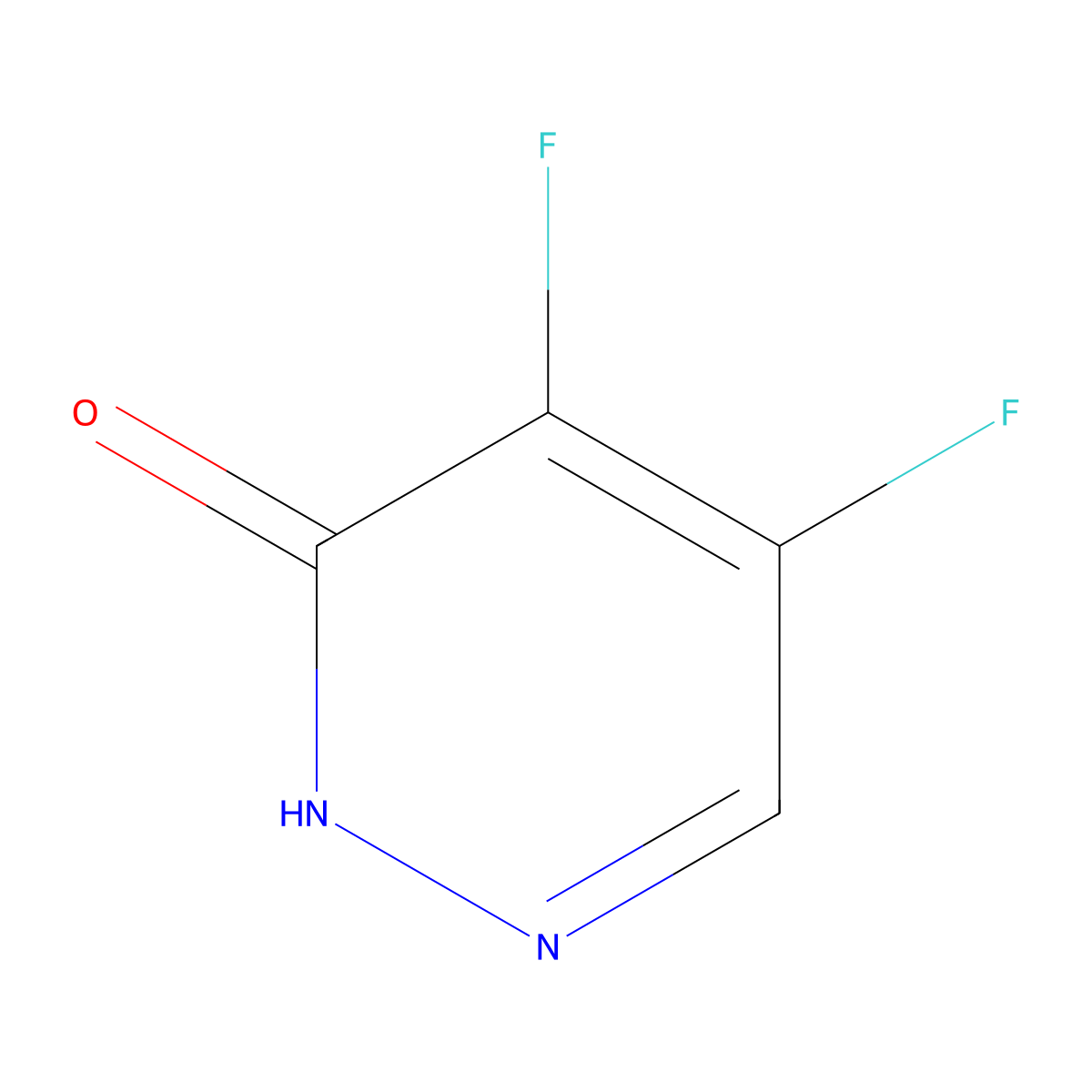 4,5-Difluoro-2,3-dihydropyridazin-3-one molecular structure, CAS 1823082-39-8