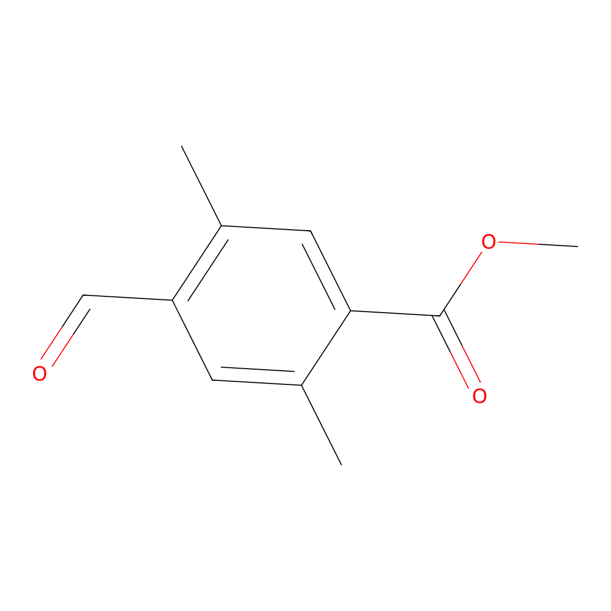Methyl 4-formyl-2,5-dimethylbenzoate molecular structure, CAS 1823086-06-1