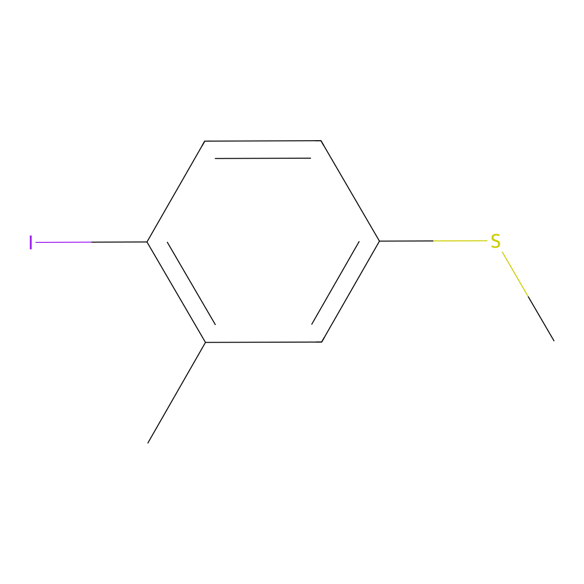 (4-Iodo-3-methylphenyl)(methyl)sulfane molecular structure, CAS 1823093-23-7