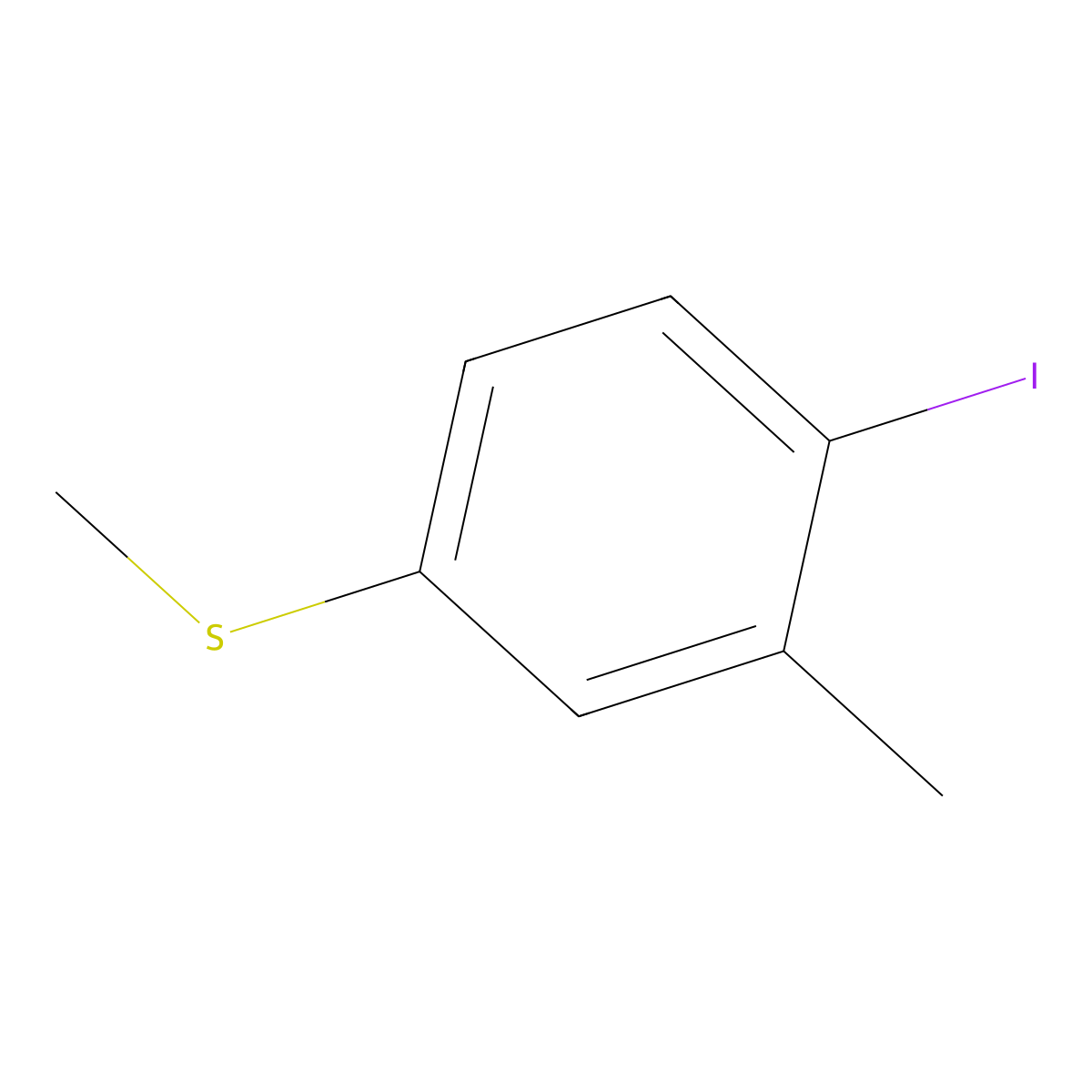 (4-Iodo-3-methylphenyl)(methyl)sulfane molecular structure, CAS 1823093-23-7