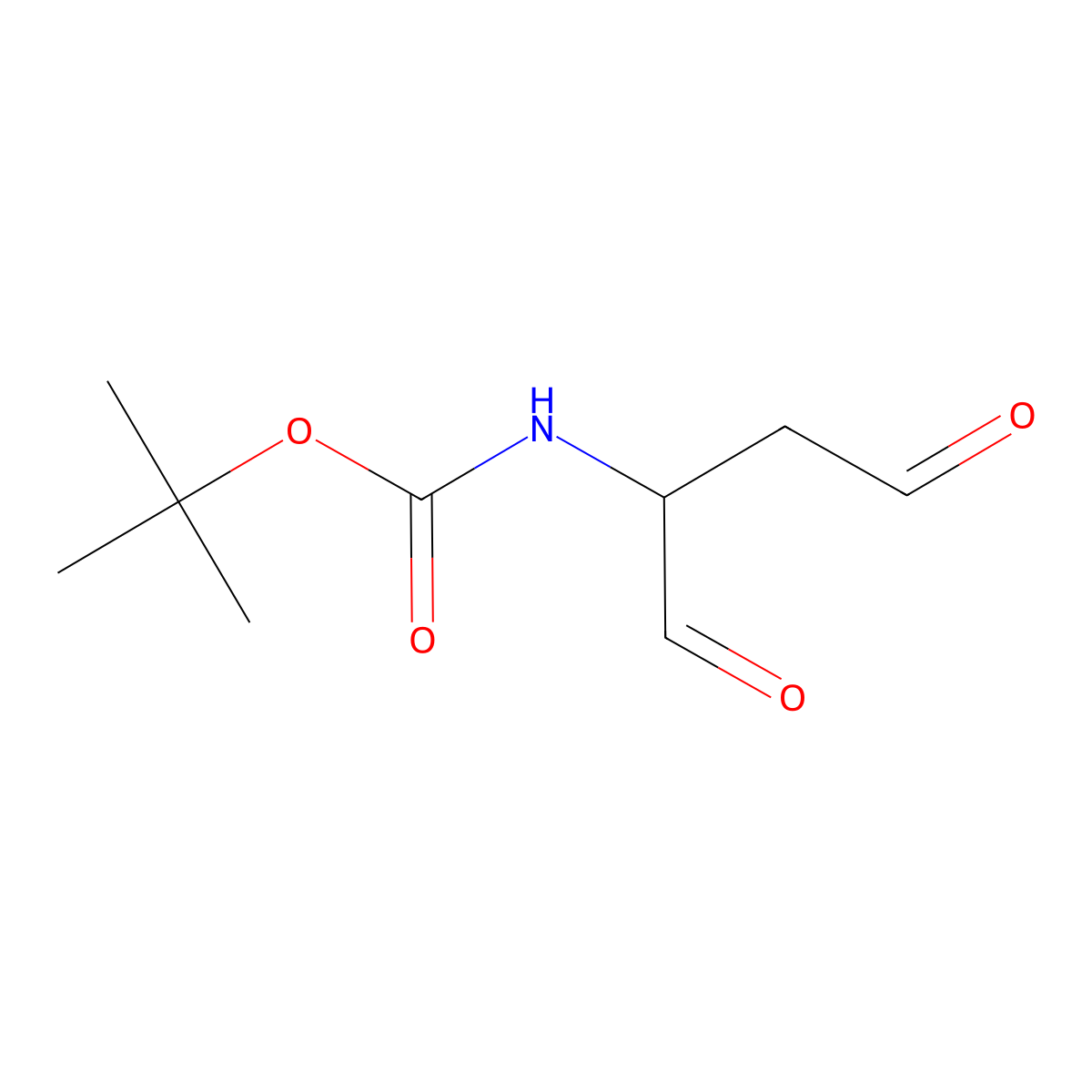 tert-butyl N-(1,4-dioxobutan-2-yl)carbamate molecular structure, CAS 1823093-87-3
