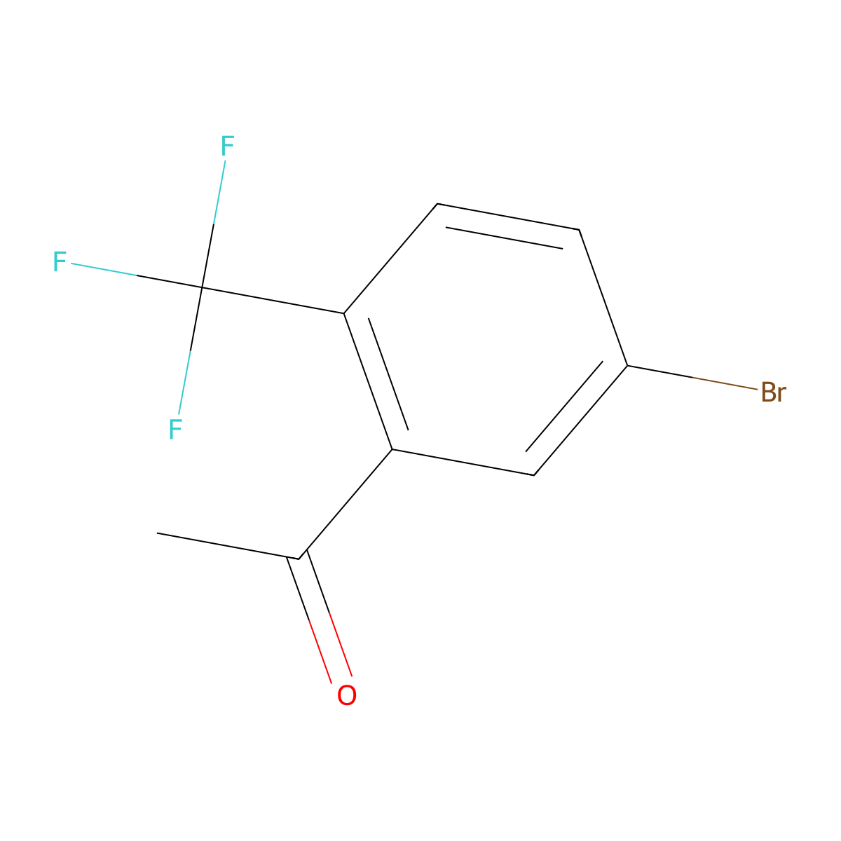 1-[5-Bromo-2-(trifluoromethyl)phenyl]ethan-1-one molecular structure, CAS 1823096-38-3