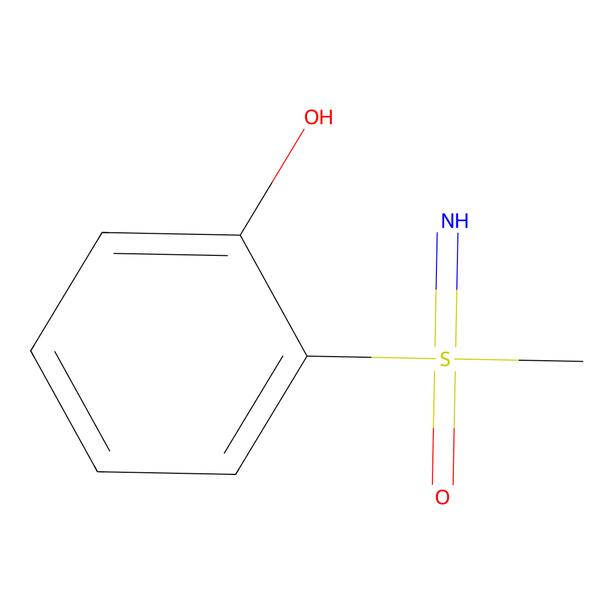 (2-Hydroxyphenyl)(imino)methyl-lambda6-sulfanone molecular structure, CAS 1823096-97-4