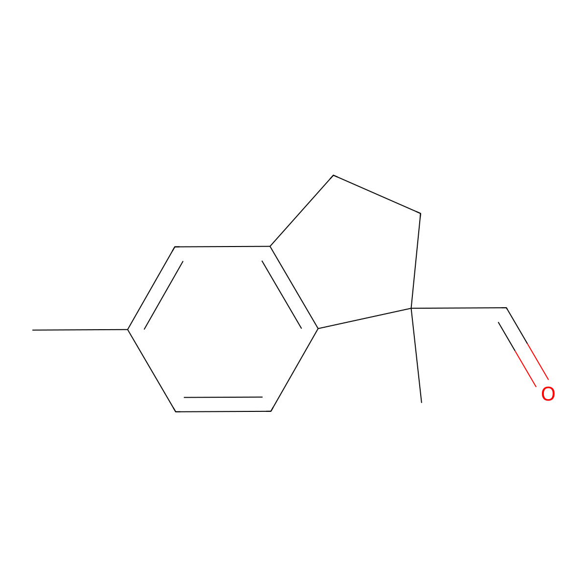 1,5-Dimethyl-2,3-dihydroindene-1-carbaldehyde molecular structure, CAS 1823099-73-5