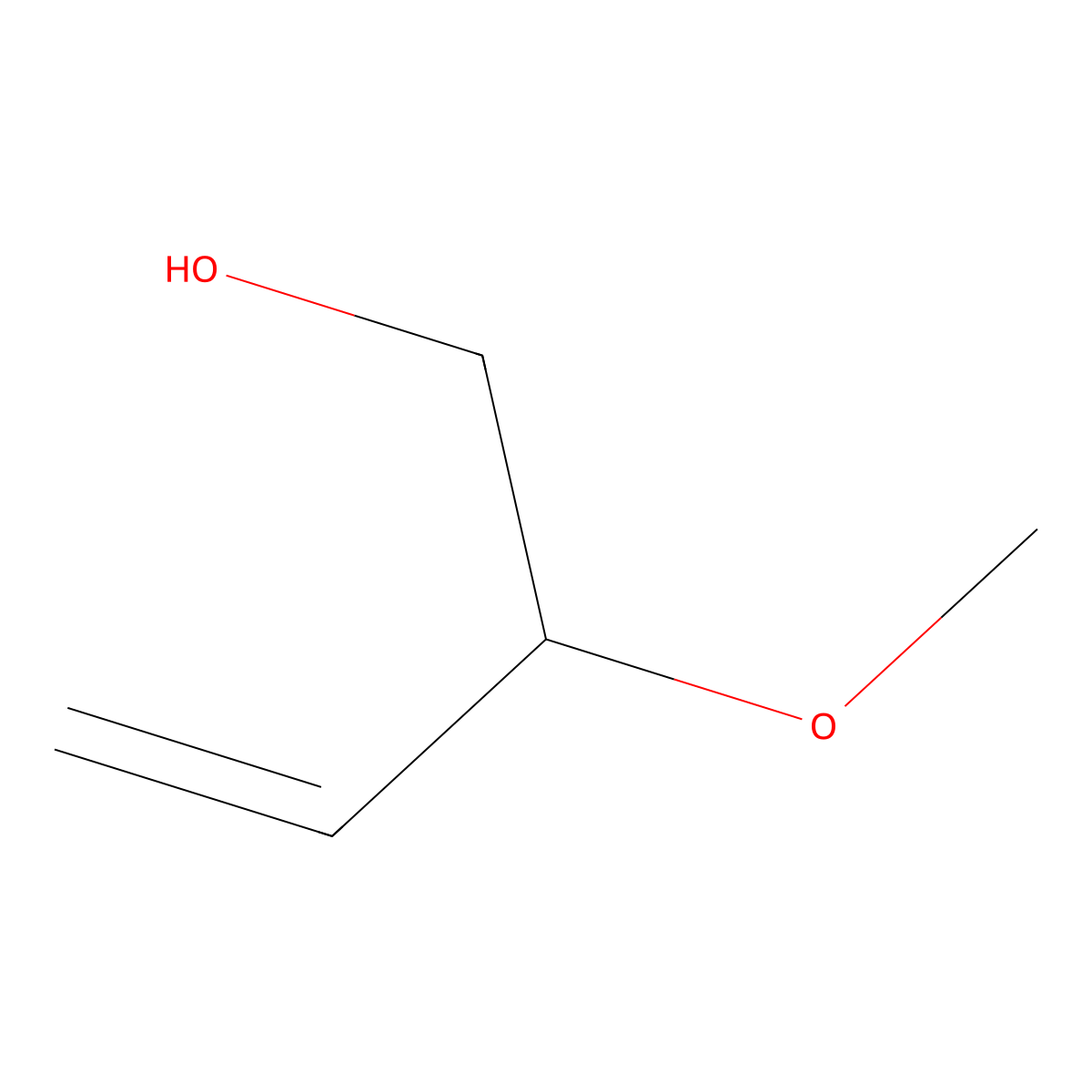 2-Methoxy-3-buten-1-OL molecular structure, CAS 18231-00-0