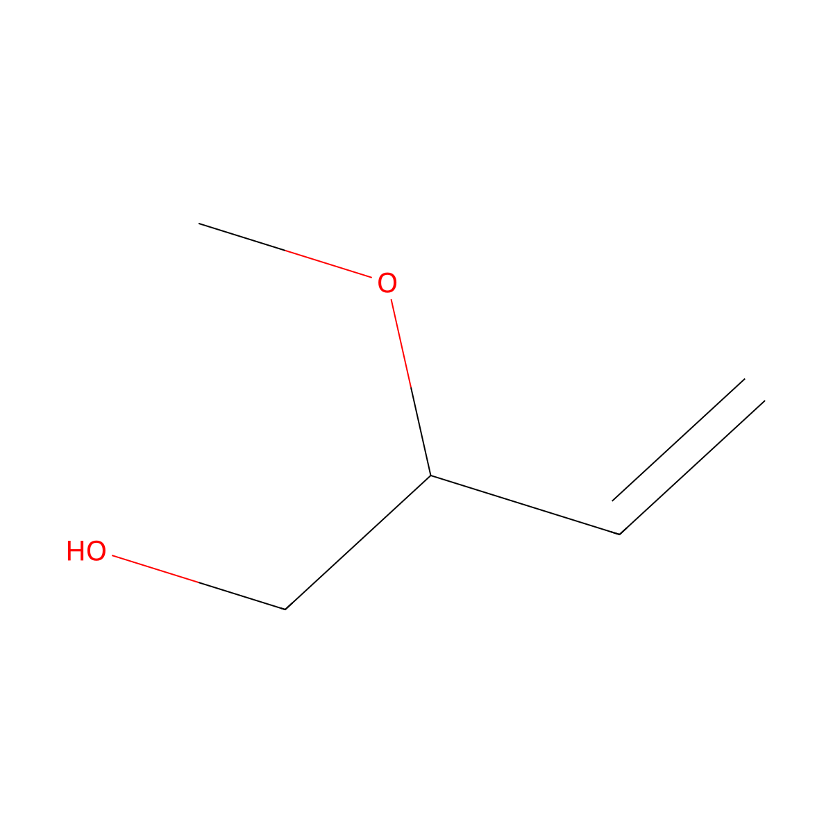 2-Methoxy-3-buten-1-OL molecular structure, CAS 18231-00-0
