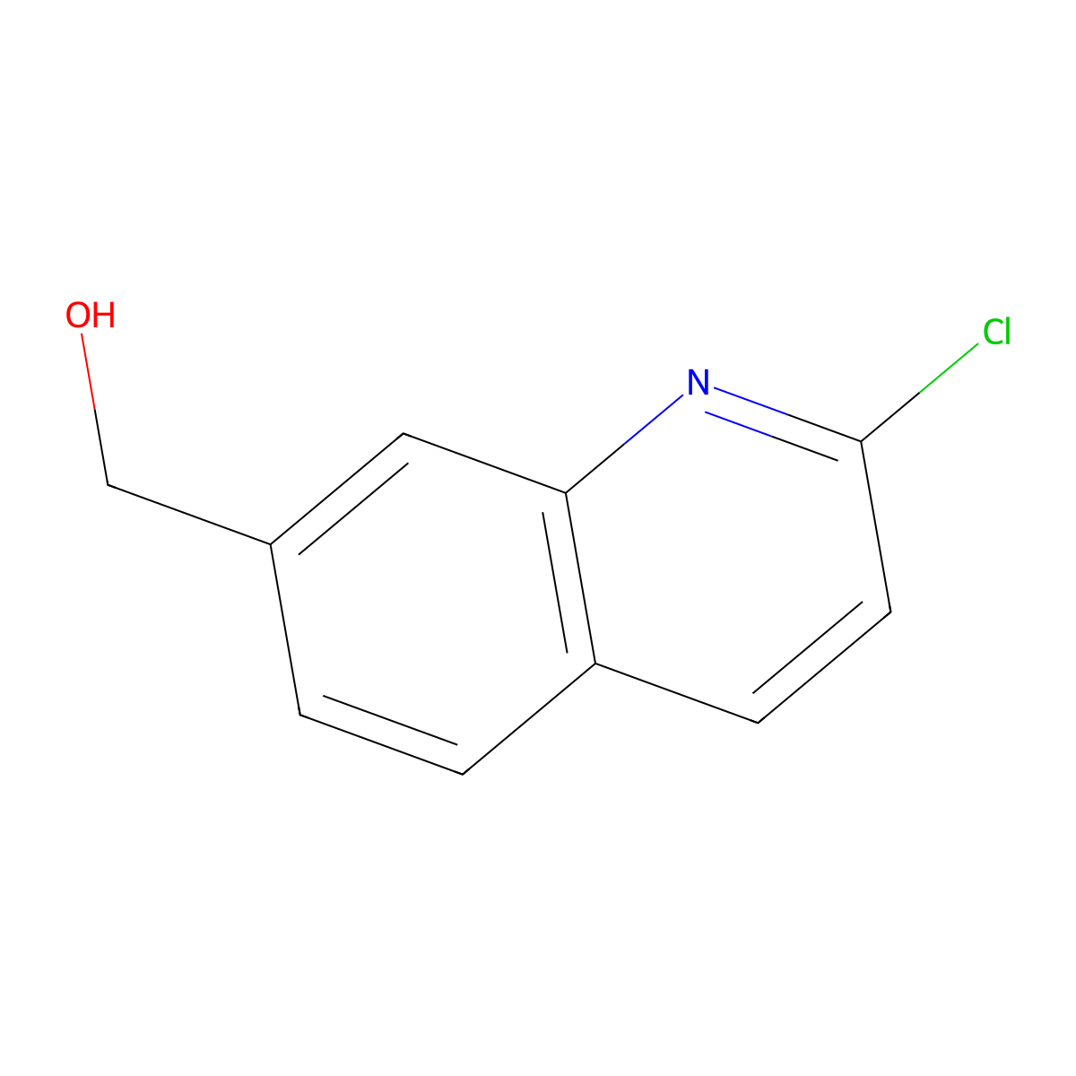 (2-Chloroquinolin-7-yl)methanol molecular structure, CAS 1823116-42-2