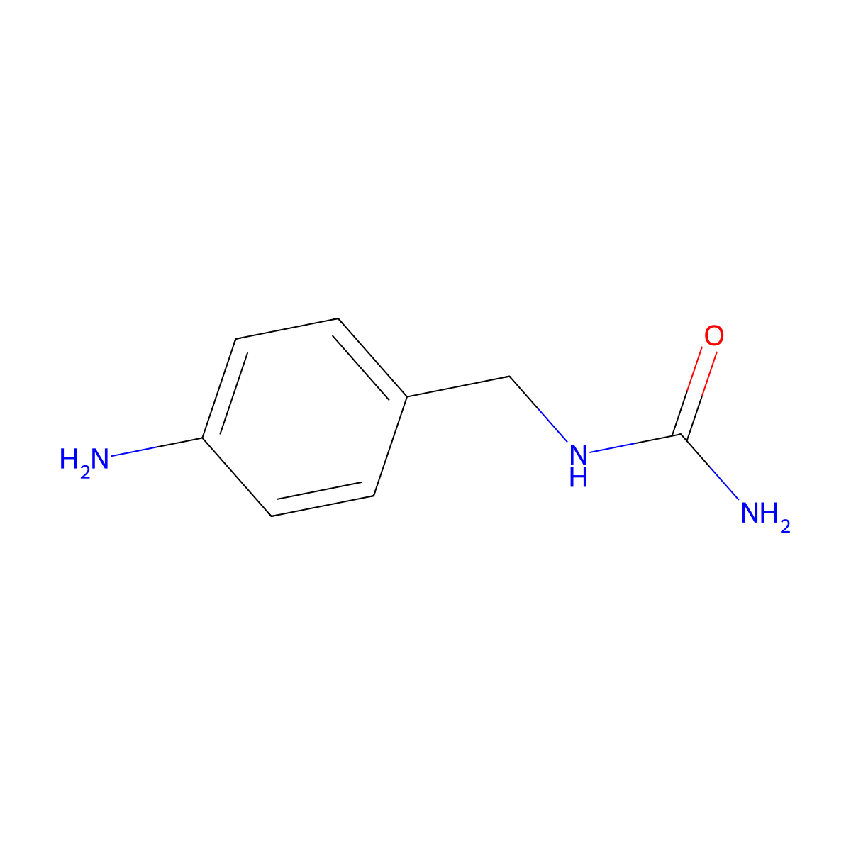 ((4-Aminophenyl)methyl)urea molecular structure, CAS 182315-28-2