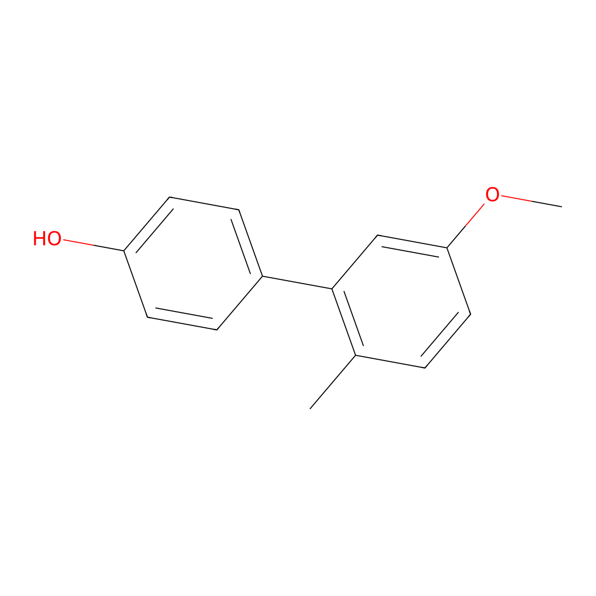 5'-Methoxy-2'-methyl[1,1'-biphenyl]-4-ol molecular structure, CAS 1823170-27-9