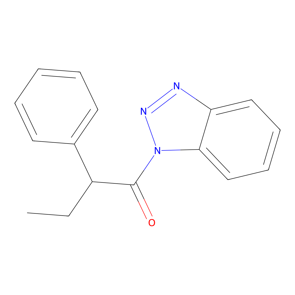 1-(Benzotriazol-1-yl)-2-phenylbutan-1-one molecular structure, CAS 182318-02-1